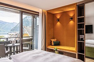 Leseecke mit Ausblick im Kuschelzimmer