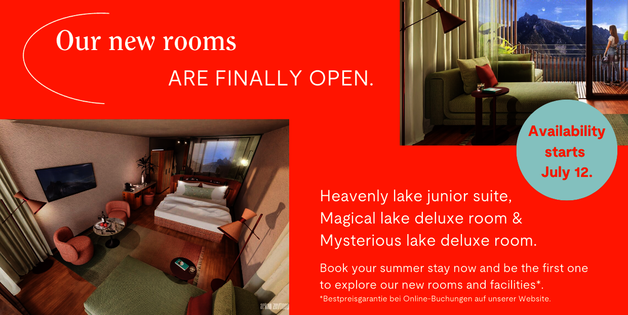 New rooms available from July 12.
