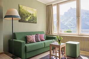 Mini Suite mit Seeblick und Wintergarten